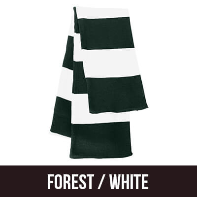 Greek Fraternity Rugby-striped Knit Scarf - Sportsman SP02 - EMB
