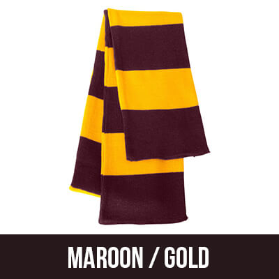 Greek Sorority Rugby-striped Knit Scarf - Sportsman SP02 - EMB