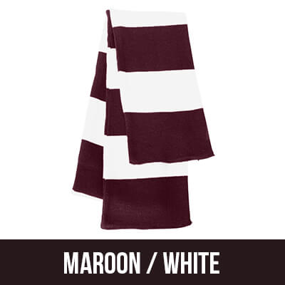 Greek Fraternity Rugby-striped Knit Scarf - Sportsman SP02 - EMB