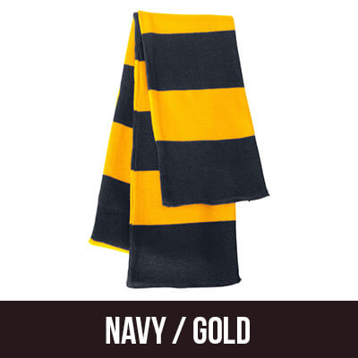 Greek Fraternity Rugby-striped Knit Scarf - Sportsman SP02 - EMB