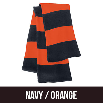 Greek Fraternity Rugby-striped Knit Scarf - Sportsman SP02 - EMB