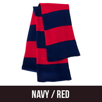 Greek Sorority Rugby-striped Knit Scarf - Sportsman SP02 - EMB