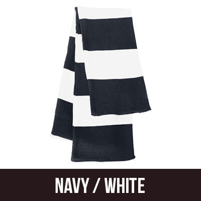 Greek Fraternity Rugby-striped Knit Scarf - Sportsman SP02 - EMB