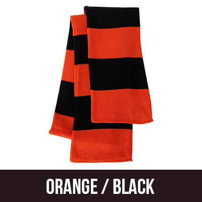 Greek Fraternity Rugby-striped Knit Scarf - Sportsman SP02 - EMB