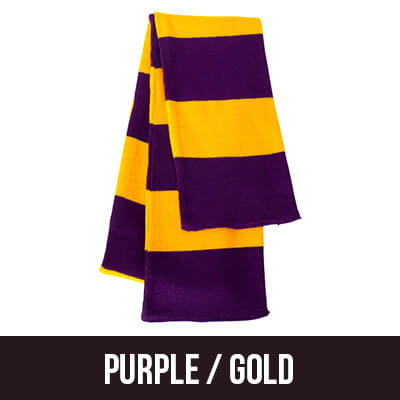 Greek Sorority Rugby-striped Knit Scarf - Sportsman SP02 - EMB