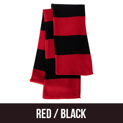 Greek Sorority Rugby-striped Knit Scarf - Sportsman SP02 - EMB
