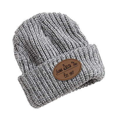 Zeta Mu Phi Chunky Knit Cuffed Beanie - Sportsman SP90 - LZR