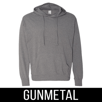 Greek State & Organization Lightweight Hooded Pullover T-shirt - SS150J