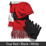 Greek Embroidered Winter Beanie, Scarf and Gloves Package - EMB