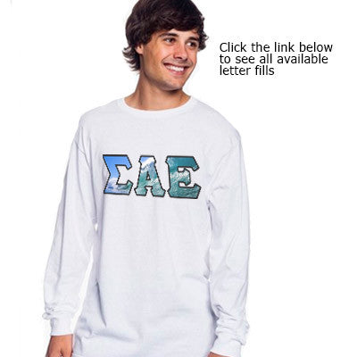 Fraternity Panoramic Printed Long-Sleeve Tee - Jerzees 21ML - SUB