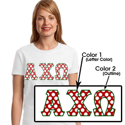 Sorority Polka Dot Printed T-Shirt - Jerzees 21MR - SUB
