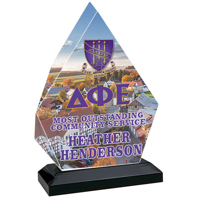 Awards - Plaques -Diamond Impress Acrylic Sublimatable Award - SUBIMP302 - SUB