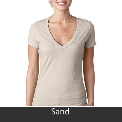 Delta Delta Delta Deep V Sorority Printed Tee - Next Level 6640 - CAD