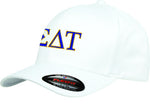 Sigma Delta Tau Flexfit Fitted Hat, 2-Color Greek Letters - 6277 - EMB