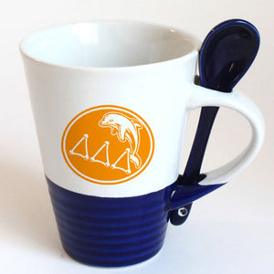 Delta Delta Delta Sorority Coffee Mug with Spoon - 6150