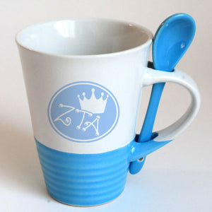 Zeta Tau Alpha Sorority Coffee Mug with Spoon - 6150