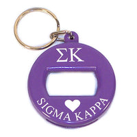 Sigma Kappa Bottle Opener Keychain - bev
