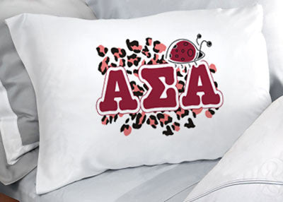 Alpha Sigma Alpha Cheetah Print Pillowcase - SGPC