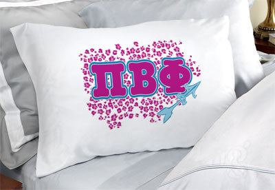 Pi Beta Phi Cheetah Print Pillowcase - SGPC