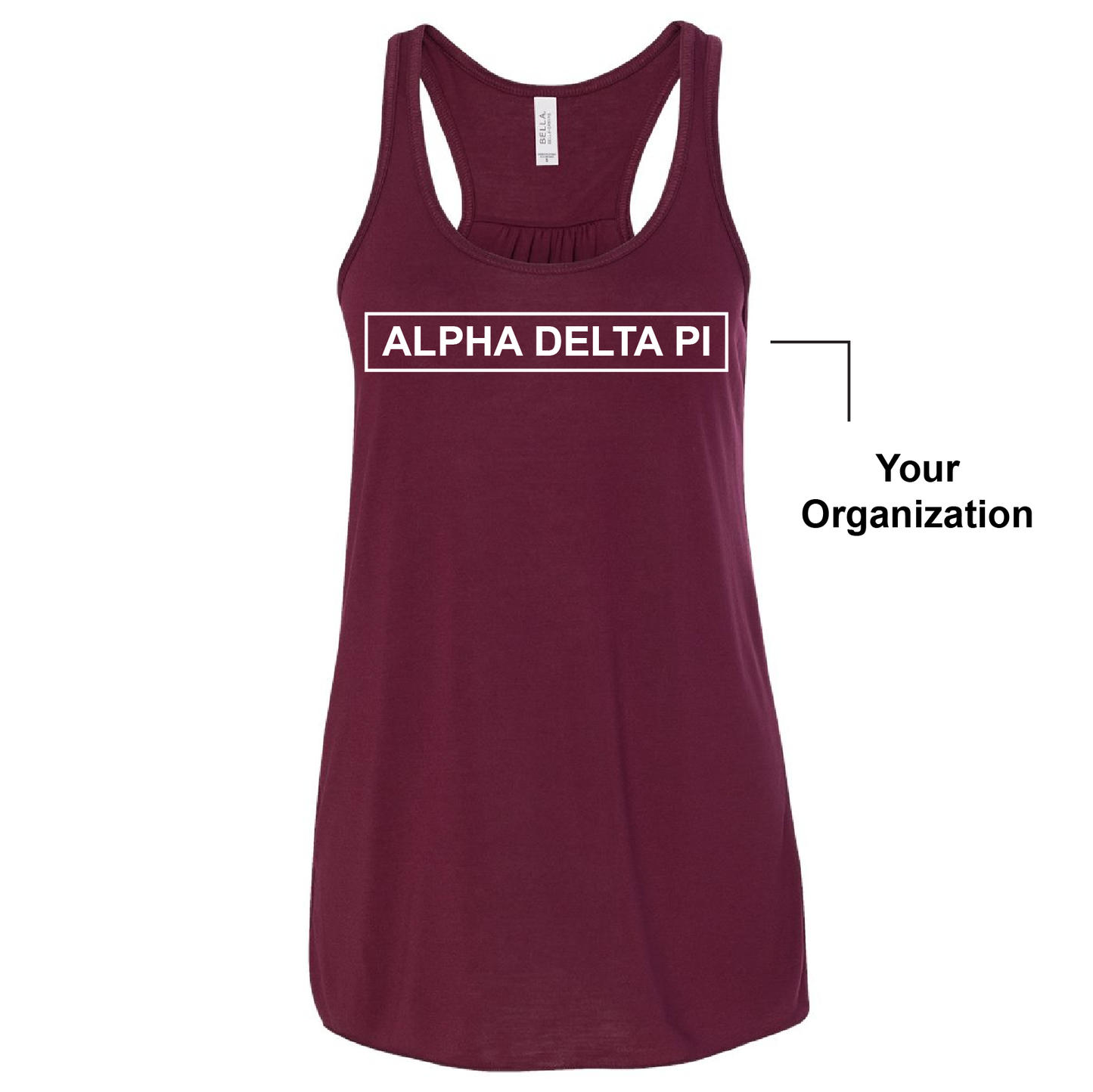 Sorority Box Outline - Bella B8800 - CAD