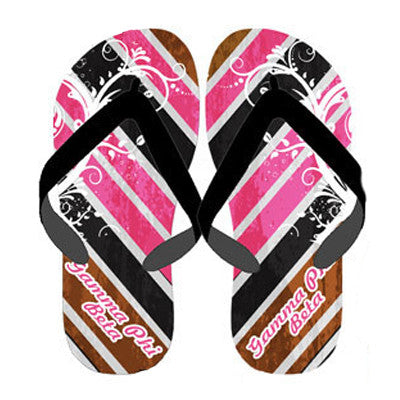Sorority Chevron Stripe Flip-Flops - SBL100 - SUB