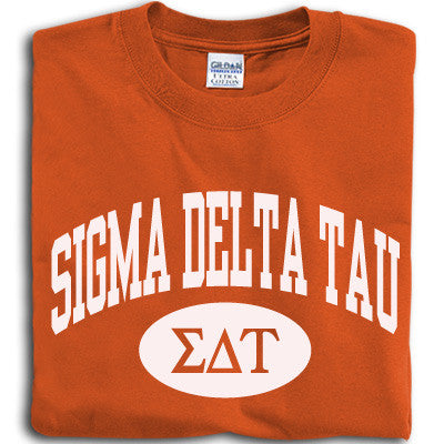 Greek T-Shirt, Printed Vertical Arc Design - G500 - CAD