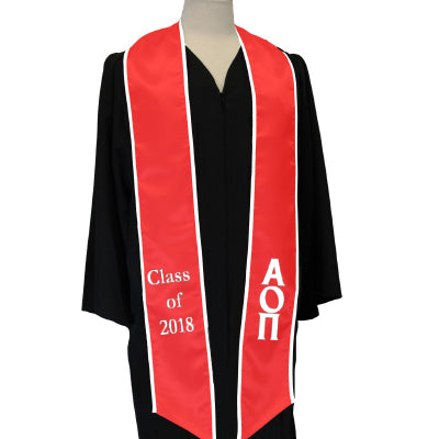 Greek Multi-Color Graduation Stole - CAD