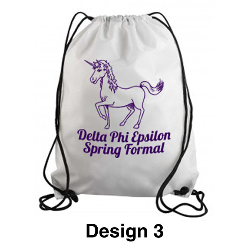 Custom Greek Formal Cinch Bag - SBL049 - SUB