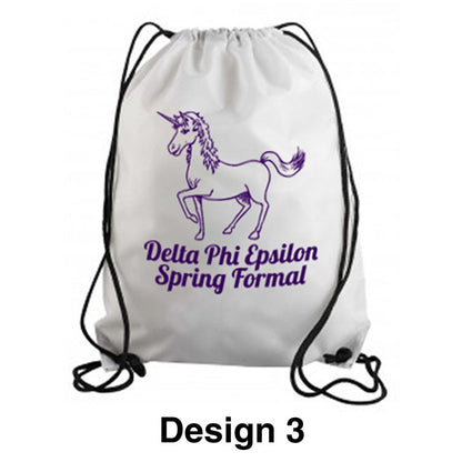 Custom Greek Formal Cinch Bag - SBL049 - SUB