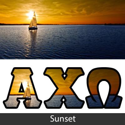 Sorority Bid Day Package -  Panoramic Pattern Printed Tee and Paddle Keychain - Jerzees 21MR - SUB