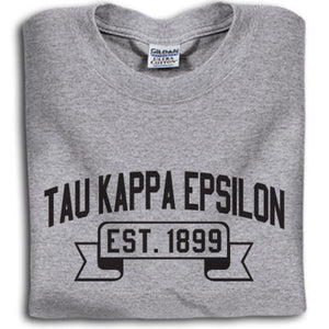 Tau Kappa Epsilon T-Shirt, Printed Vintage Football Design - G500 - CAD