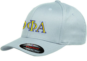 Theta Phi Alpha Flexfit Fitted Hat, 2-Color Greek Letters - 6277 - EMB
