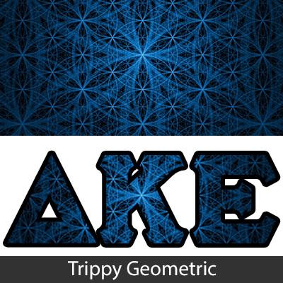 Sorority Bid Day Package -  Panoramic Pattern Printed Tee and Paddle Keychain - Jerzees 21MR - SUB