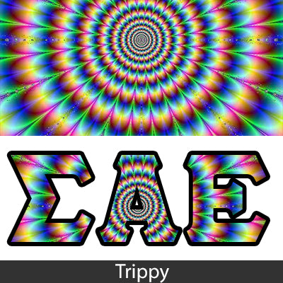 Sorority Bid Day Package -  Panoramic Pattern Printed Tee and Paddle Keychain - Jerzees 21MR - SUB