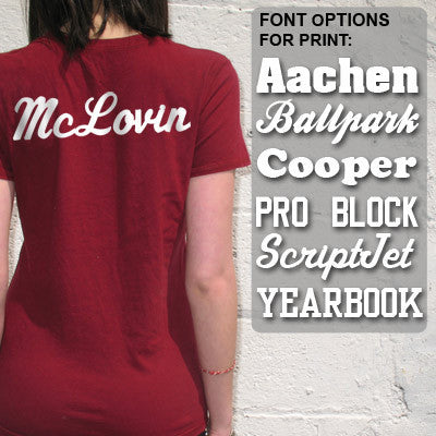 Additional Print, Upper Back