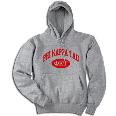 Phi Kappa Tau Hoodie, Printed Vertical Arc Design - G185 - CAD
