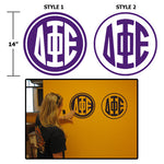 Greek Monogram Wall Sticker - CAD