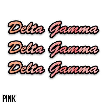 Watercolor Script Sticker, Set of 3 - DIG