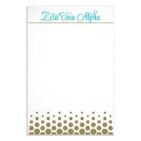 Zeta Tau Alpha Gold Notepad - a3009