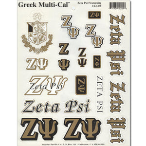 Zeta Psi Multi-Cal Sticker