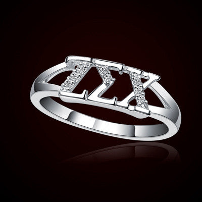 Zeta Sigma Chi Sorority Ring - GSTC-R001