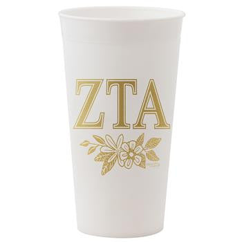 Zeta Tau Alpha Gold Printed Tumbler - Alexandra Co. a3015