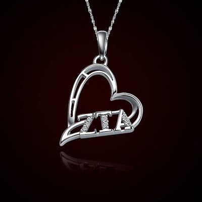 Zeta Tau Alpha Sorority Heart Charm - GSTC-HeartCharm
