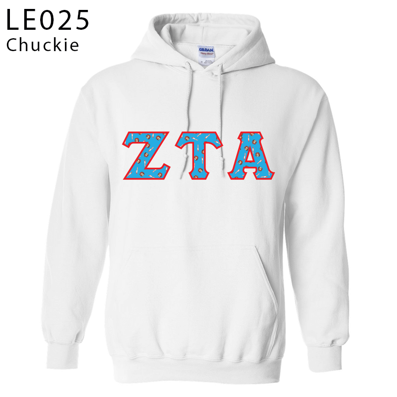 Greek Halloween Lettered Hooded Sweatshirt - G18500 - DIG