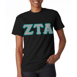 Zeta Tau Alpha Letter T-Shirt - G500 - TWILL