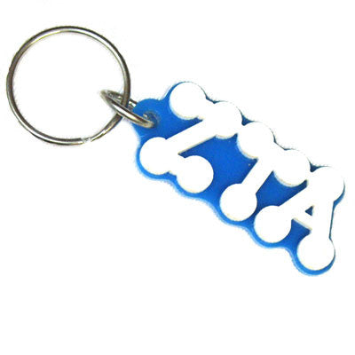 Zeta Tau Alpha Bubble Letter Keychain - Craftique cqBKC