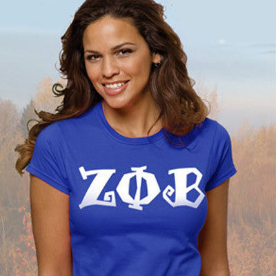 Zeta Phi Beta Ladies' Softstyle Printed T-Shirt - Gildan 6400L - CAD