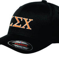 Zeta Sigma Chi Flexfit Fitted Hat - Yupoong 6277 - EMB