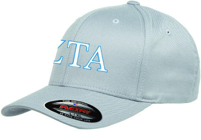 Zeta Tau Alpha Flexfit Fitted Hat - Yupoong 6277 - EMB