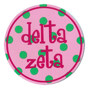 Delta Zeta Round Bumper Sticker - Alexandra Co. a1022